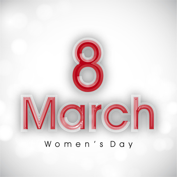 Happy Women's Day background with text 8 March. - Vektor, kép