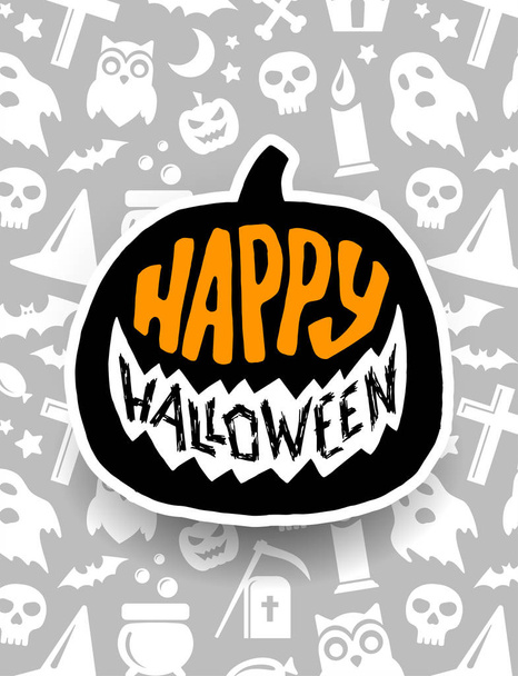 Buon Halloween. Design spaventoso banner vettoriale
 - Vettoriali, immagini
