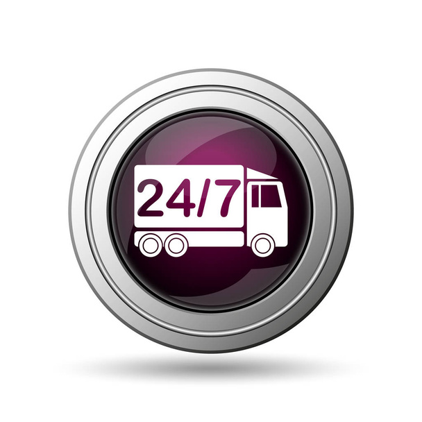 24 7 icono de camión de entrega
 - Foto, Imagen