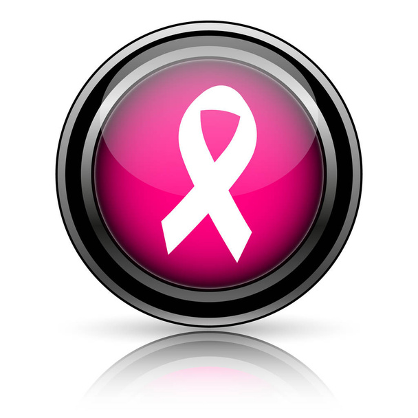 Breast cancer ribbon icon - Photo, Image