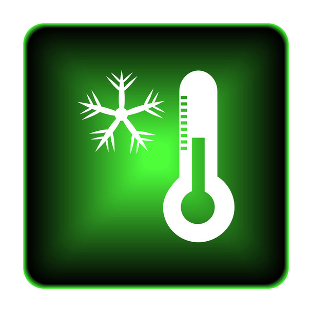 Snowflake with thermometer icon - Photo, Image