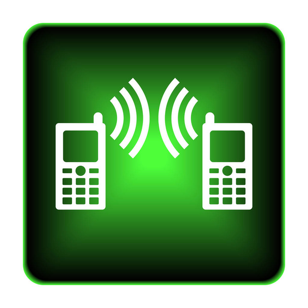 Communication icon. Internet button on white background - Photo, Image