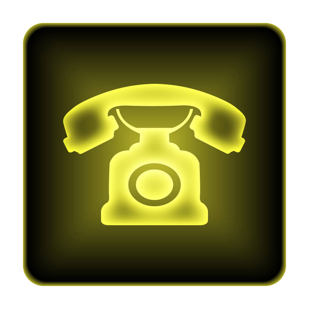 Telefon-Symbol. Internet-Taste auf weißem Hintergrund - Foto, Bild