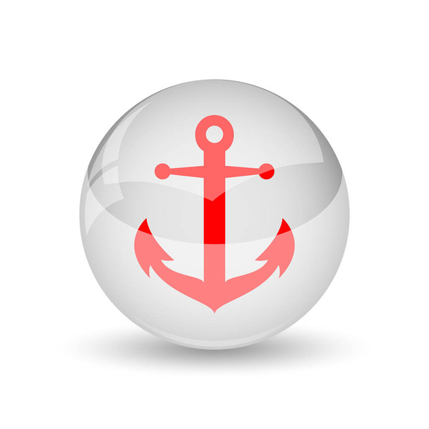 Anchor icon. Internet button on white background - Φωτογραφία, εικόνα