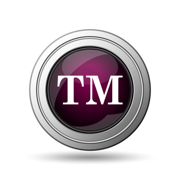 Trade mark ikonra. Internet gomb fehér háttér - Fotó, kép