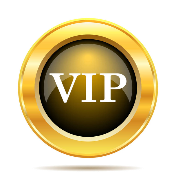 Ícone VIP. Botão de Internet no fundo branco
 - Foto, Imagem