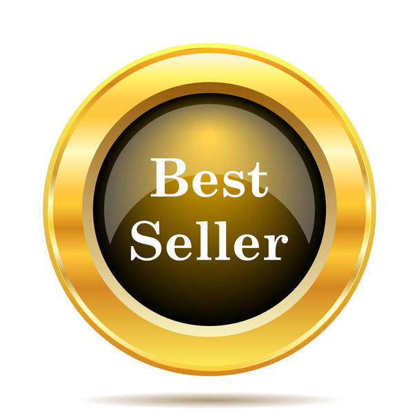 最高の売り手のアイコン。白い背景の上のインター ネット ボタン - 写真・画像
