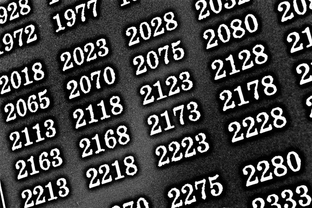 Fondo negro HDR con muchos números en perspectiva
 - Foto, imagen