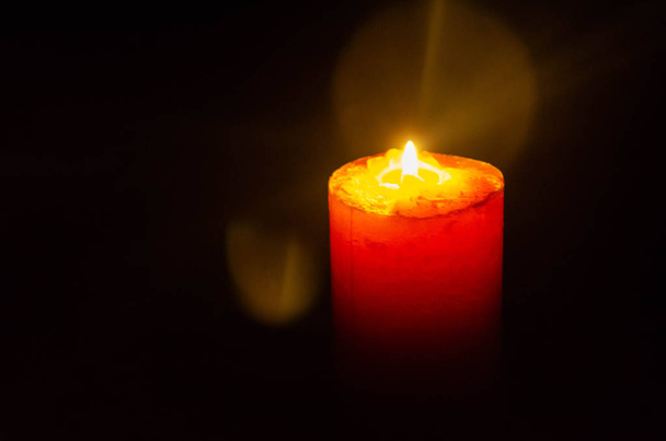 Κερί καμμένος κατά τη διάρκεια μιας διακοπής ρεύματος - Φωτογραφία, εικόνα