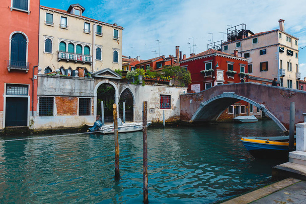 Венеція, Італія - 24 травня 2018: Красива архітектура унікальний Венеції. Листівка з видом на місто. - Фото, зображення