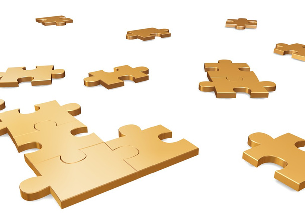 Gold puzzle - Photo, Image