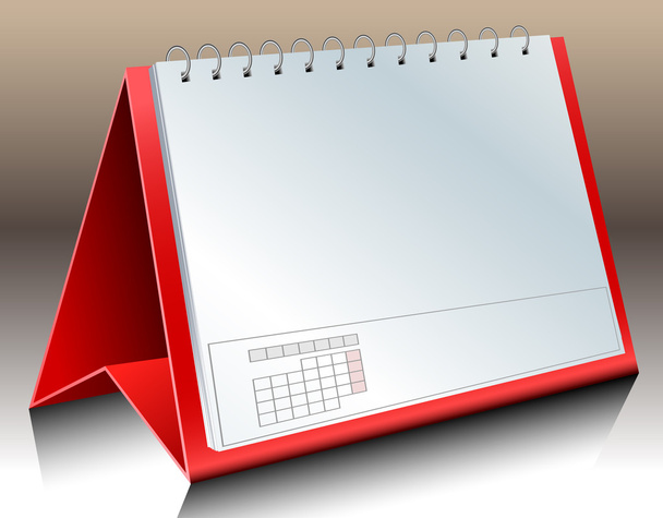 prázdné stolní kalendář - Vektor, obrázek