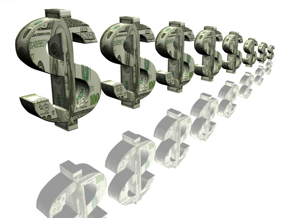 pénz jeleit a dollár - Fotó, kép