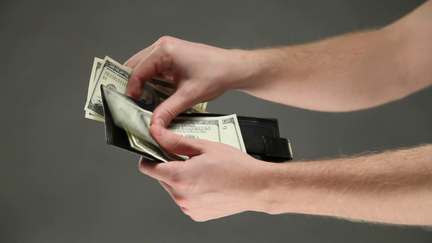 pénz a tárcában - Felvétel, videó