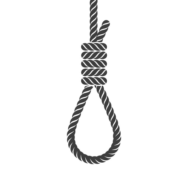 Rope hanging loop. - Vector, Image