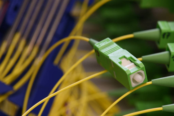 Fiber optik kablo Pigtail tek mod türü Sc - Fotoğraf, Görsel