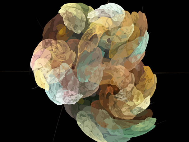 Vector Illustration of digital fractal - Vettoriali, immagini