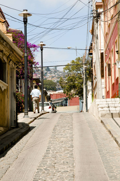 Calle Ciudad - Valparaíso - Chile
 - Foto, Imagen