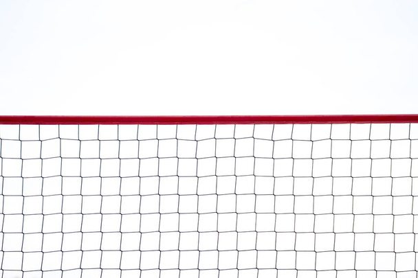 Спортивная сеть на белом фоне. Волейбольная сетка
. - Фото, изображение