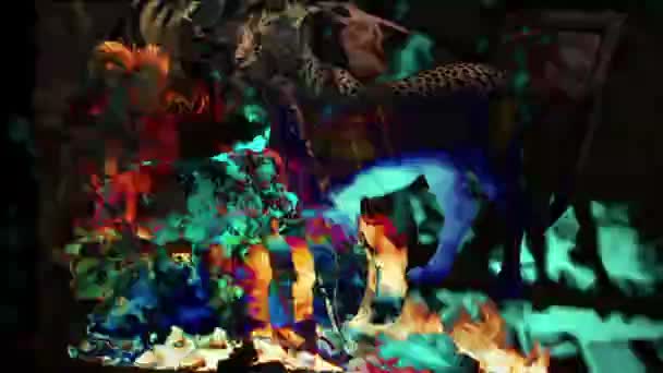 Цифрова анімація сюрреалістичної та дивної композиції
  - Кадри, відео