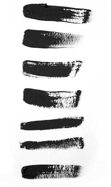 Abstraktní ručně tažené akvarel ilustrace s černými tahy na bílém pozadí - Fotografie, Obrázek