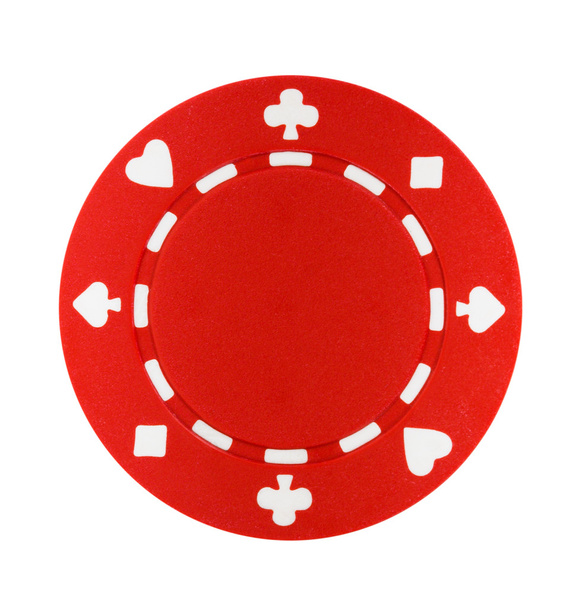Red Poker Chip - Photo, Image