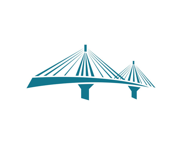 Návrh vektorové ikony loga mostu - Vektor, obrázek
