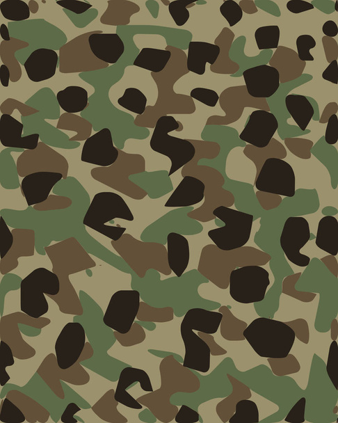 Patrón de camuflaje de fondo sin costuras ilustración vectorial. Militar textura geométrica abstracta de moda. - Vector, imagen