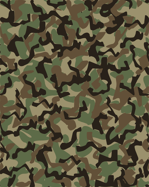 Camouflage-Muster Hintergrund nahtlose Vektorillustration. Militärmodische abstrakte geometrische Textur. - Foto, Bild