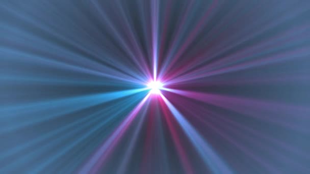 központi csillag ragyog forgó optikai lencse trapéznadrág fényes bokeh varrat nélküli hurok animáció művészeti háttér - új minőségű természetes világítás lámpa sugarak hatása dinamikus színes világos videofelvétel - Felvétel, videó