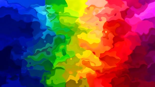 abstrakte animierte gefärbte Hintergrund nahtlose Schleife Video - Aquarell-Effekt - vertikal gestreifter Regenbogen - Filmmaterial, Video