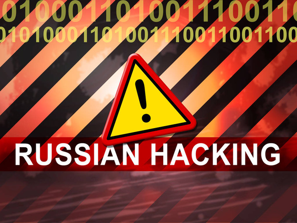 Wahl Hacking russische Spionage-Angriffe 2d Illustration zeigt gehackte Wahlen oder Stimmabgabe Risiko aus Russland online wie wir dnc Serververletzung - Foto, Bild
