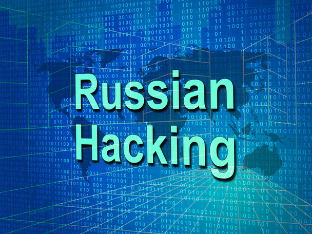 Russo hacker Mosca Spy Campaign 3d Illustrazione Mostra voto di violazione Avviso contro di noi elezioni. Hacker digitali online e avviso di spionaggio
 - Foto, immagini