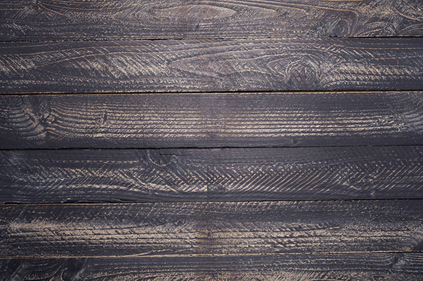 Natural black wooden texture background Top view image for design or montage product display  - Photo, Image
