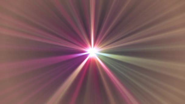 estrella central brillo giratorio lente óptica llamaradas brillante bokeh animación bucle sin costuras fondo de arte - nueva calidad iluminación natural lámpara rayos efecto dinámico colorido vídeo brillante
 - Metraje, vídeo