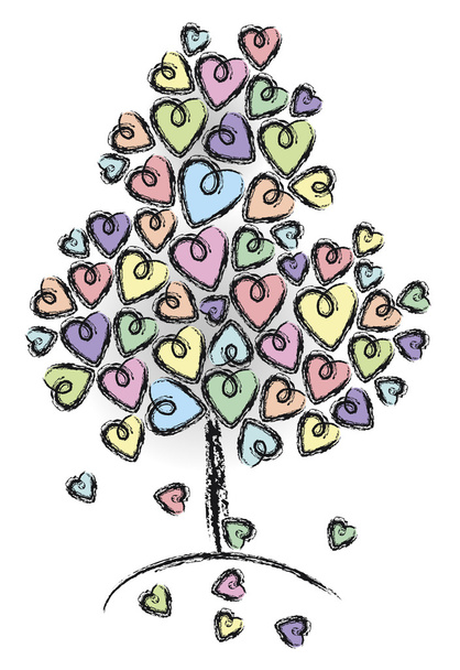 Amor de árvore
 - Vetor, Imagem
