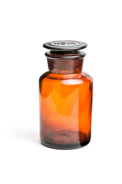 pharmacy bottle made of brown glass - Foto, Imagen