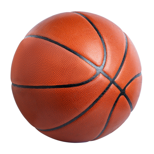 basketbal bal geïsoleerd op wit - Foto, afbeelding