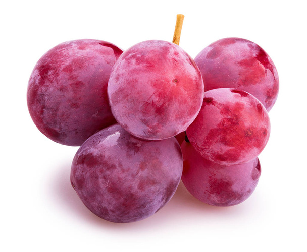 red grapes isolated close up shot - Photo, Image