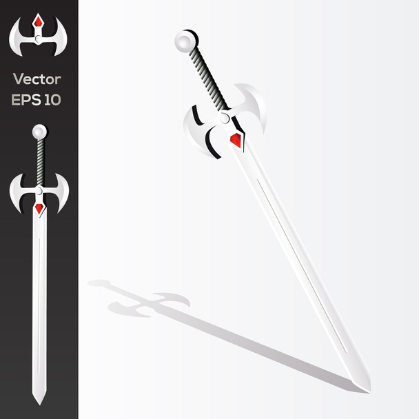 návrh vektorové ilustrace meč - Vektor, obrázek