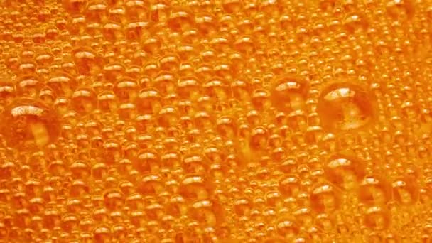 Orange Substance Bubbling And Frothing - Footage, Video