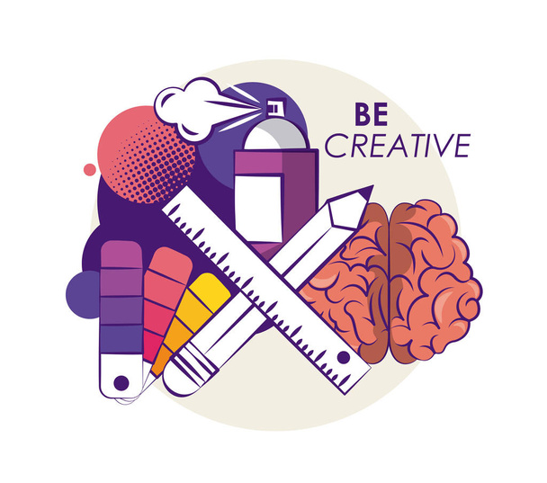 Ideas y colores creativos
 - Vector, Imagen