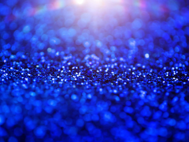 Blu scintillante scintillio bokeh sfondo con la luce
. - Foto, immagini