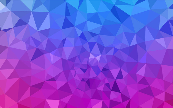 Licht roze, blauwe vector veelhoek abstracte achtergrond. Creatieve geometrische illustratie in Origami stijl met verloop. Driehoekige patroon voor uw ontwerp. - Vector, afbeelding