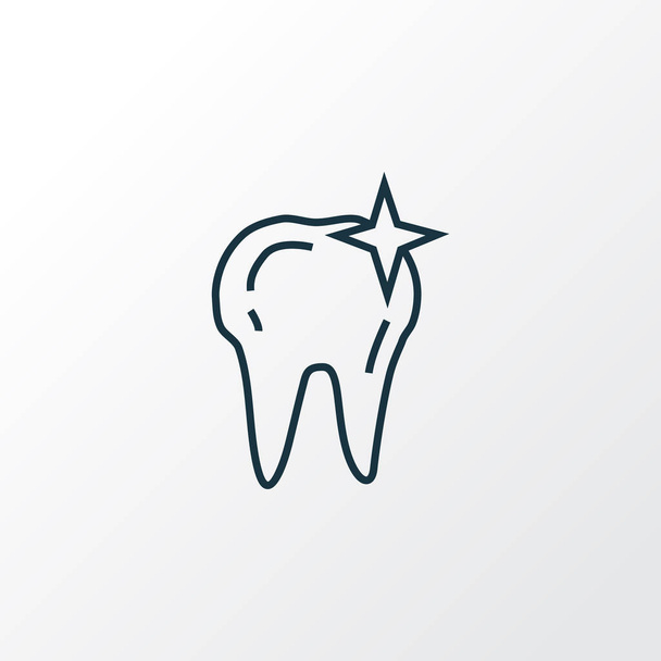 Symbole de ligne d'icône de dent propre. Élément nettoyé isolé de qualité Premium dans un style tendance
. - Photo, image