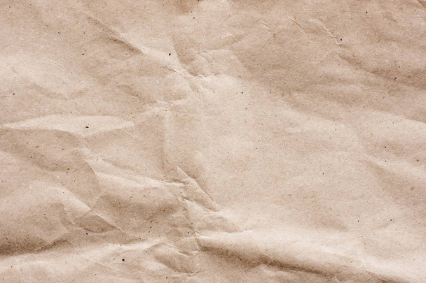Textured brown craft paper close-up background copy space - Photo, Image