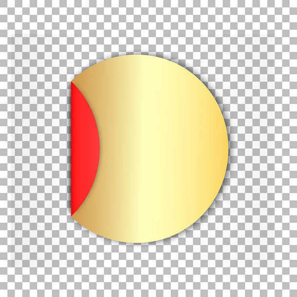 Adesivo cerchio dorato 3d
 - Vettoriali, immagini