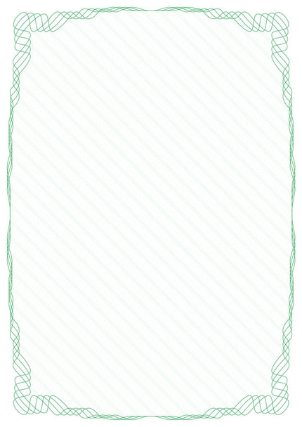 Green frame border with security protective grid - Vector, Image