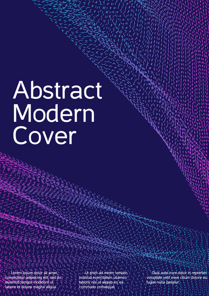 Cover design with abstract lines. - Vector, Image