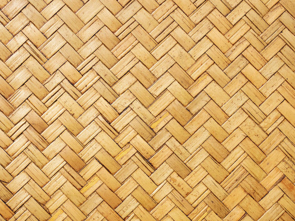 Close up image of traditional wicker surface texture pattern for use as background, handcraft weave for funiture material - Photo, Image